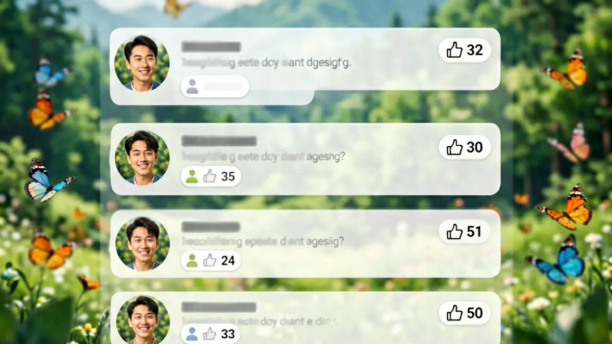 玩家在社区讨论区就哥要搞蝴蝶谷路线选择展开热烈讨论，多条高赞回复呈现不同打法观点